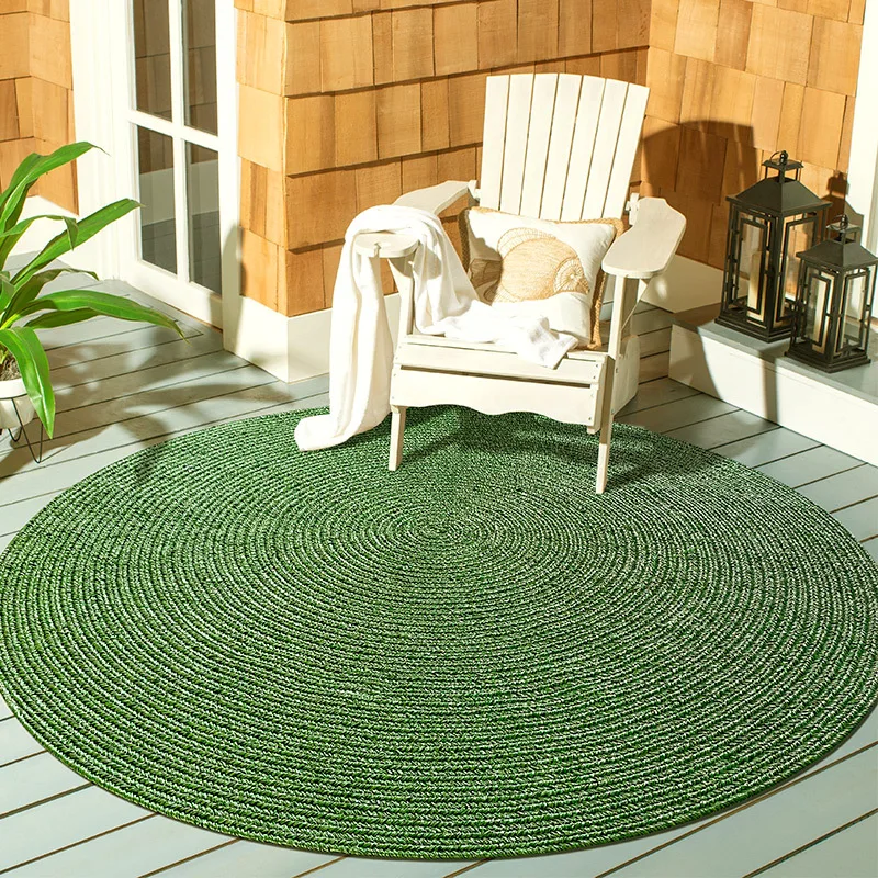 Rug Imitation Lawn Hand Woven Carpet Bathroom Door Balcony Window Wear-resistant Anti-skid Waterproof Sunscreen Mat