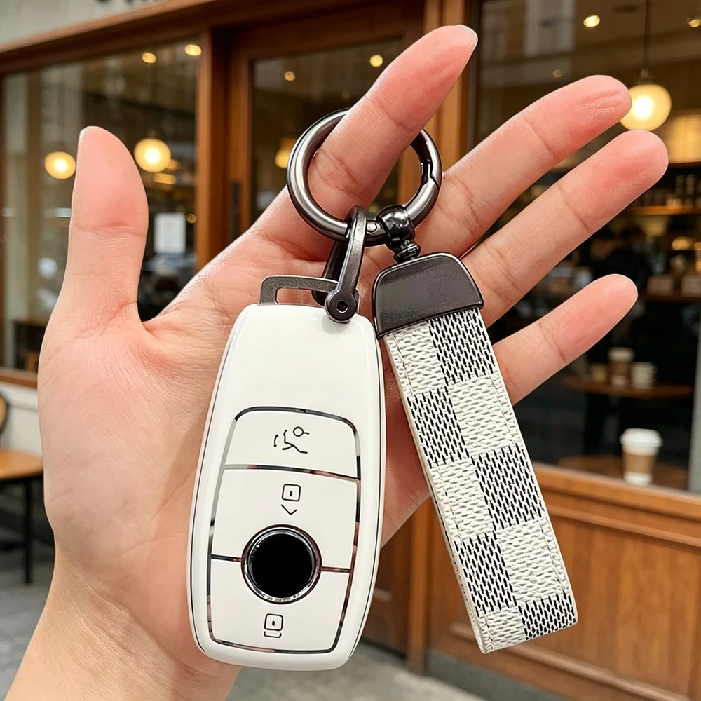 TPU Autoschlüssel-Schutzhülle für Mercedes Benz A C E S G Klasse GLC CLE CLA GLB GLS W177 W205 W213 W222 X167 AMG