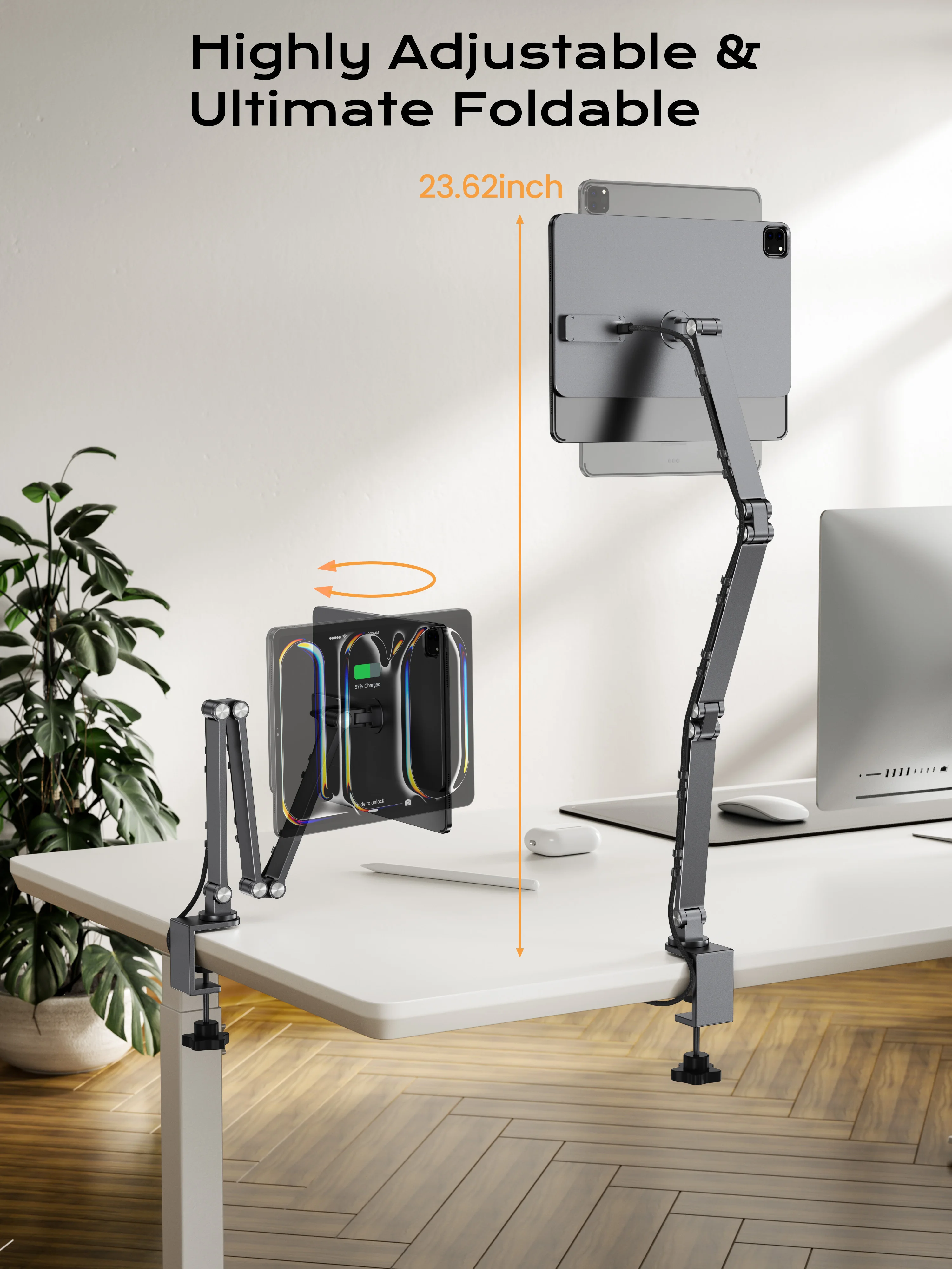 LULULOOK 磁気ワイヤレス充電スタンド iPad Pro M5 M4 13/12.9/11/M2