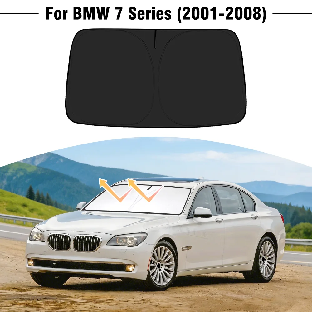

For BMW 7 Series 2001-2005 2006 2007 2008 Car Windshield Sunshade Cover Front Window Sun Shade Visor UV Protection Accessories