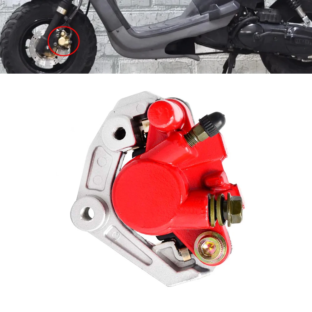 

2 Stroke Scooter Front Brake Caliper Kit for Yamaha Zuma YW50 2002-2011 Moped BWS BeeWee 50cc Jog 50cc 90cc
