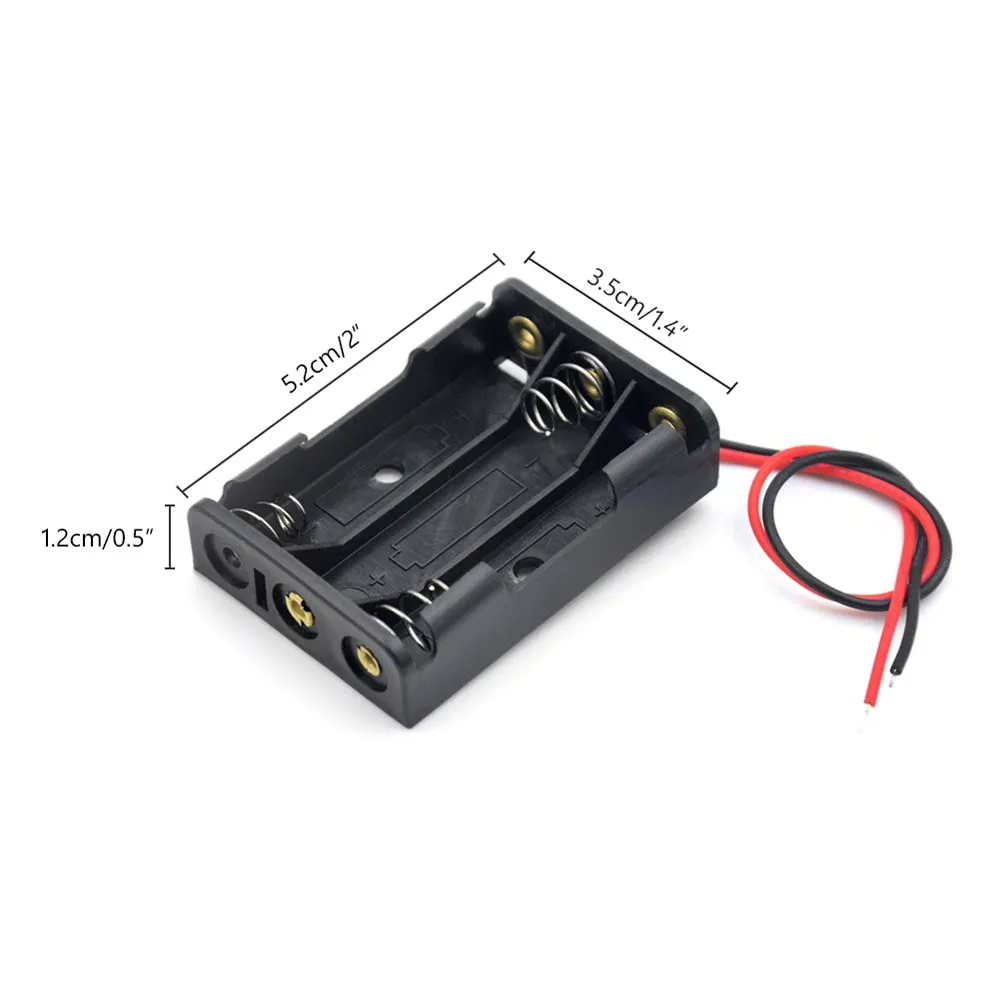 يؤدي لتقوم بها بنفسك ABS 1 2 3 4 فتحة لبطارية AAA 1X 2X 3X 4X بطاريات الحاويات حامل البطارية صناديق تخزين البطارية صندوق البطارية