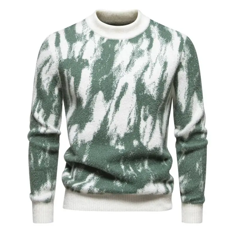 

XXL Men's Graphic Sweater Oversized Patterned Pullover Knitwear Casual Streetwear Long Sleeve Top Men's Cold Sweaters For Winter