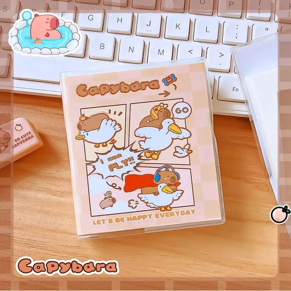 To Do List Cute Capybara Notebook Portable Diary Small Notepad Cartoon Kawaii Square Writing Pad School