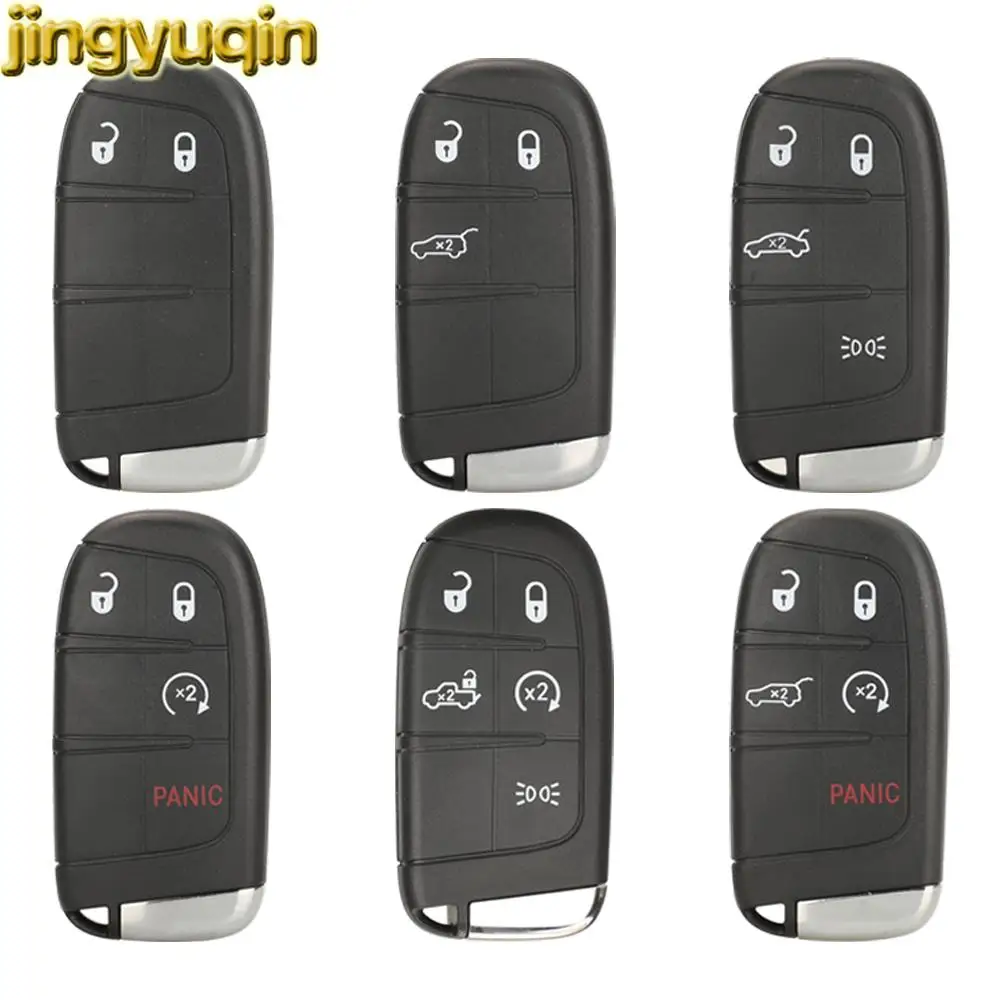 

Jingyuqin Smart Keyless Entry Replacement For Fiat 500 500L 500X Toro 2015 2016 2017 2018 2019 Remote Car Key Fob Shell SIP22