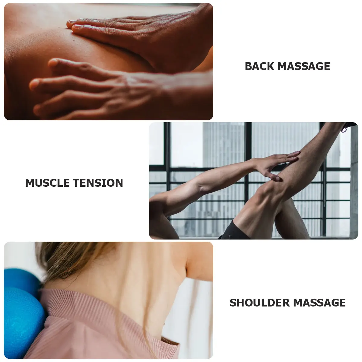 

4pcs Massage Ball Replacement For Percussion Massager Adapter Deep Tissue Massage Tip Trigger Point Therapy Sore Muscle Recovery