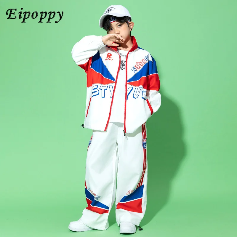 Boys Streetwear Girls Bomber Jacket Sport Pants Kids Costumes Coat Outfits