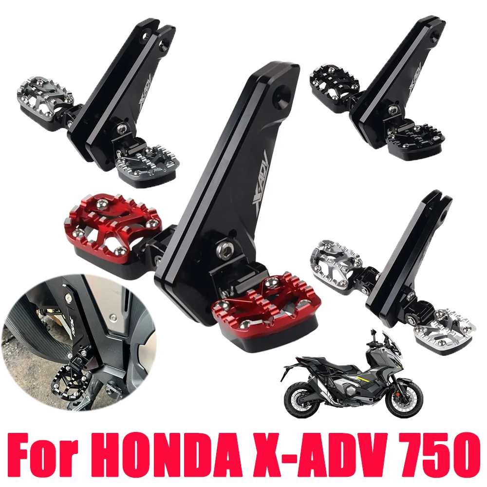 

Motorcycle Accessories For HONDA X-ADV 750 XADV XADV750 2021 - 2025 2024 Footrest Rear Foot Pegs Rests Pedals Passenger Footpegs