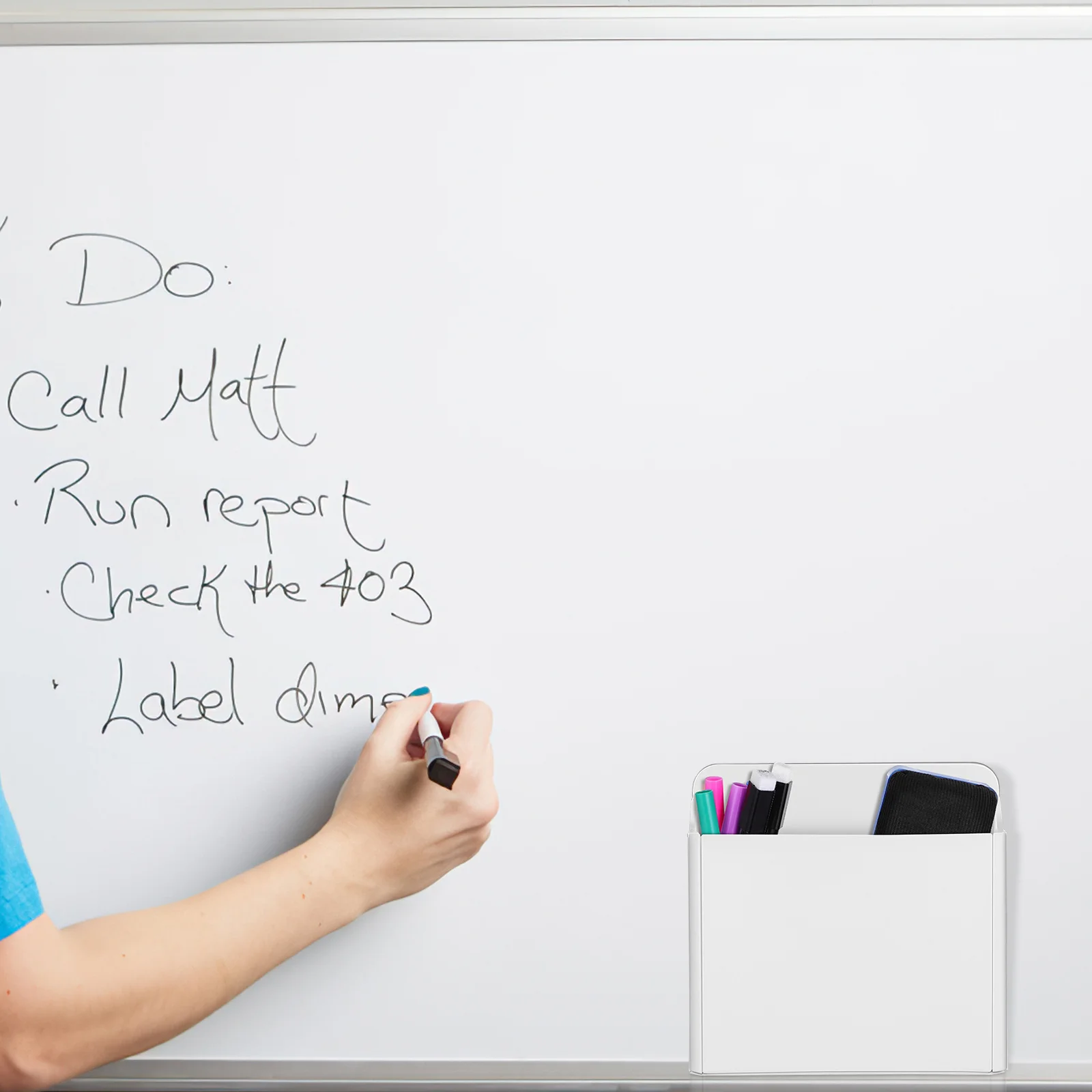 

2pcs Strong Suction Pencil Holder For Whiteboard Adjustable Dividers Abs Storage Container Pen Organizer Desktop Office Home