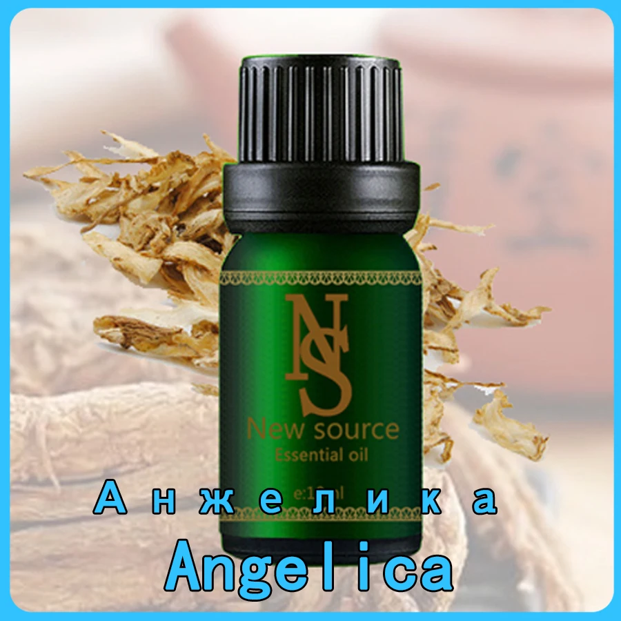 Aceite esencial de Angelica, 10ml, aceite de Angelica natural, dilatación de los vasos sanguíneos, promoción de la regeneración hepatocita, esencial de Angelica