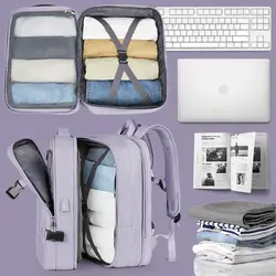 Travel Expanding Backpack Big Capacity Fashion Expanding Packpacks Travel Laptop Storage Packs Expanding Backpacks For Women Men