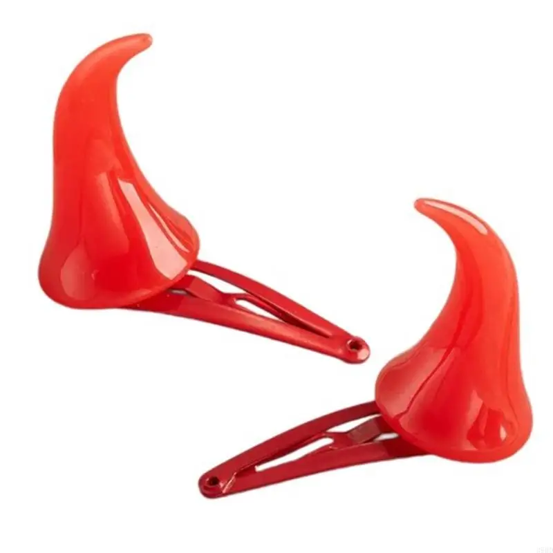 39bdドレスアップ小道具デビルホーンヘアクリップハロウィーンドレスコスプレコスチュームアクセサリー