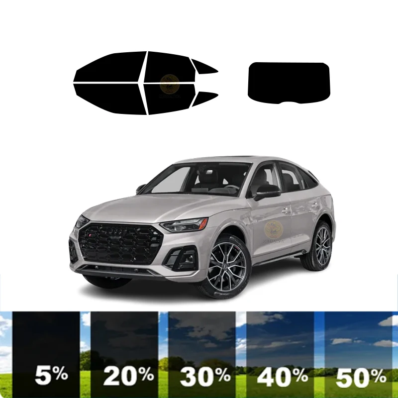 

precut Removable Window Tint Film For Car 100% UVR 5%-70%VLT Heat Insulation Carbon ﻿For AUDI SQ5 SPORTBACK 4 DR SUV 2021-2023