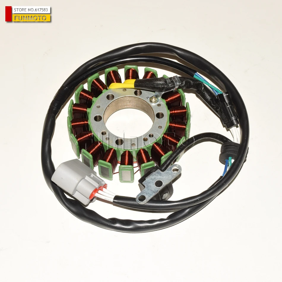 

magnetor stator suit for linhai400atv code is 24001/27912