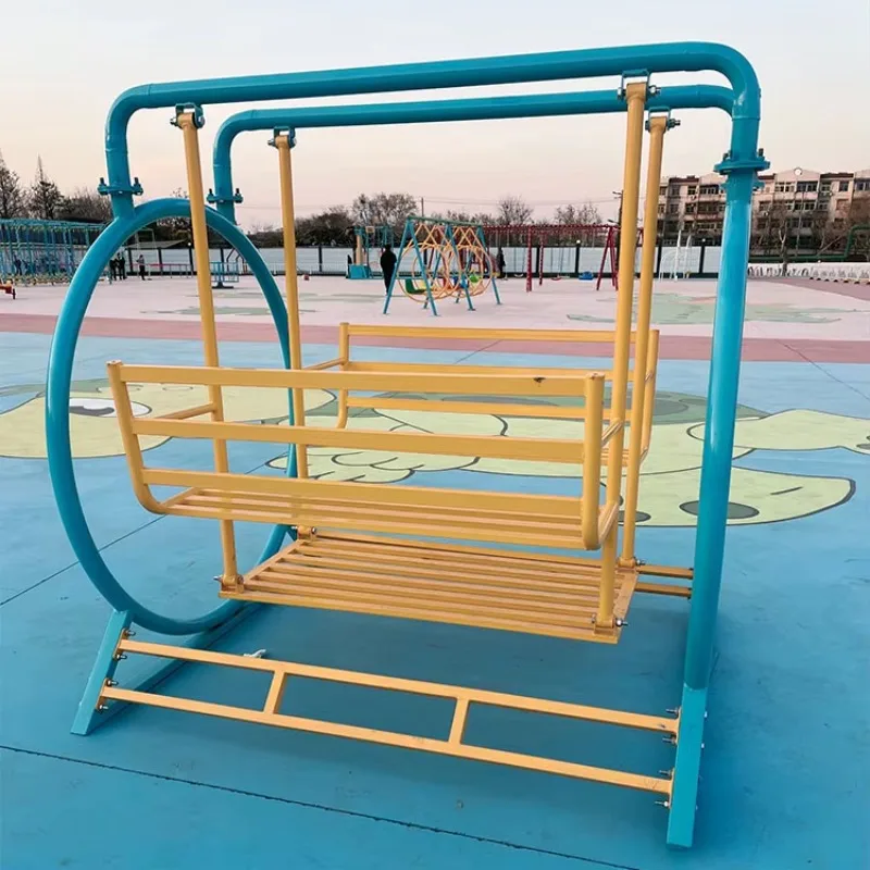 

New Design Product Swing Ride Unpowered Amusement Park Products Double Rocking Chair Entertainment for Sale