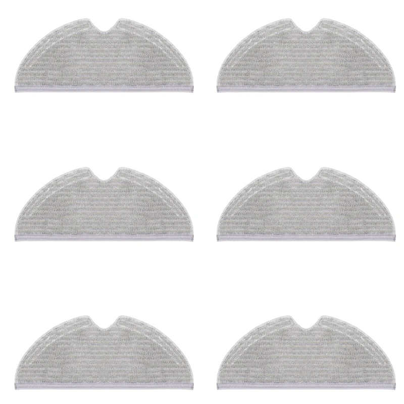 6Pcs Full Cover Design Mop For Xiaomi Mijia 1C 1T F9 D9 Robot Vacuum-Mop Dry Wet Mop Cloth Parts Water Tank Rags