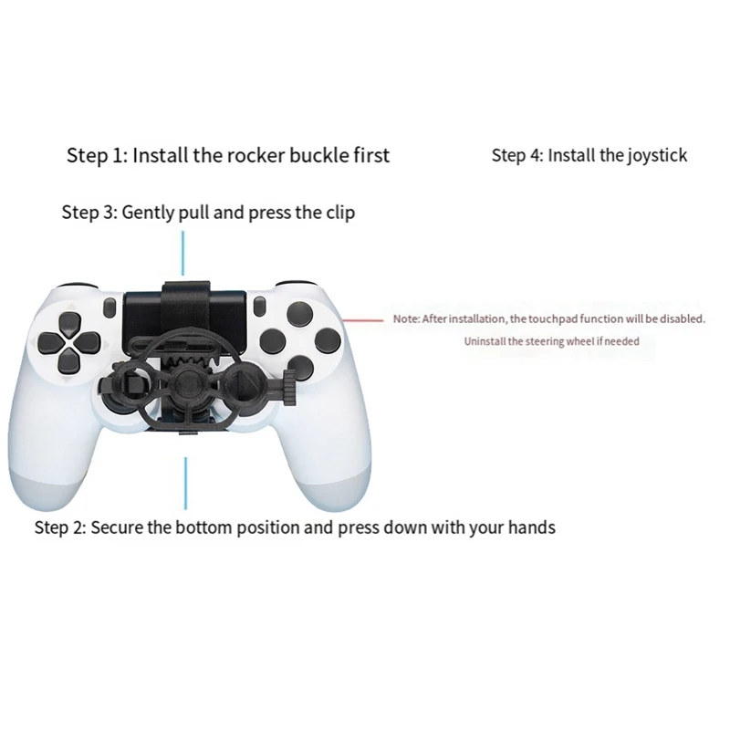 Gaming Racing Wheel Mini Controller di gioco dello sterzo per Sony Playstation PS4 Controller 3D accessori di gioco