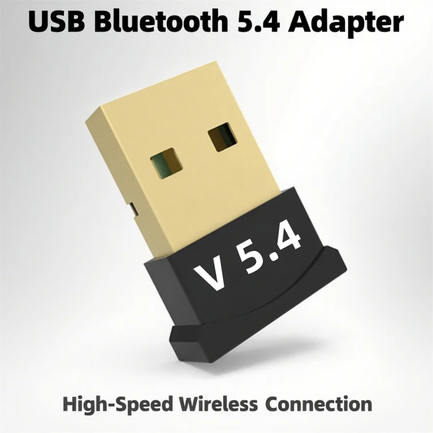 Bluetooth アダプタ USB Bluetooth 5.4 PC ドングル Adaptador ワイヤレスマウス Keyborad 音楽オーディオレシーバー USB トランスミッター