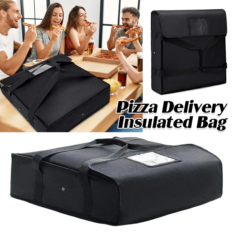 Food Pizza Delivery Insulated Bag Picnic Food Thermal Insulation Bag Hot Cold Food Storage Carrying Case For Camping Takeaway