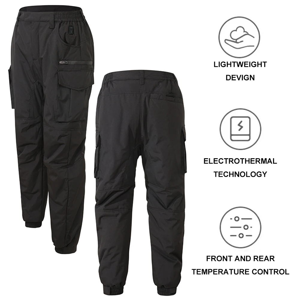 Warme Heizhose mit 18 Heizzonen, Winter-Thermo-Wanderhose, Outdoor-Winter-Heizhose für Männer und Frauen