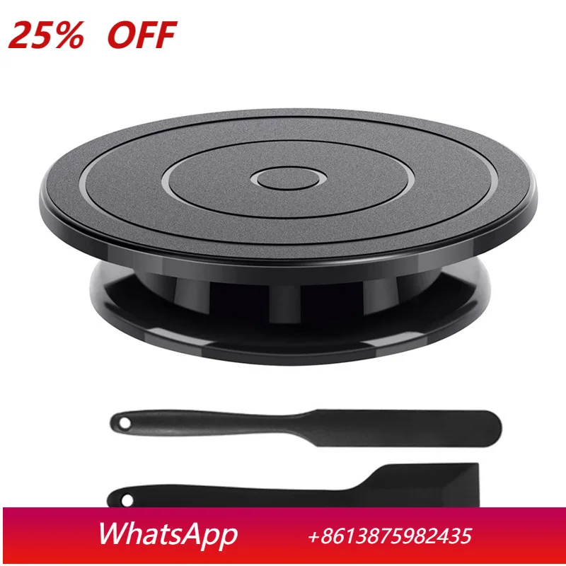 

LMM black cake turntable plastic piping turntable DIY baking tool set