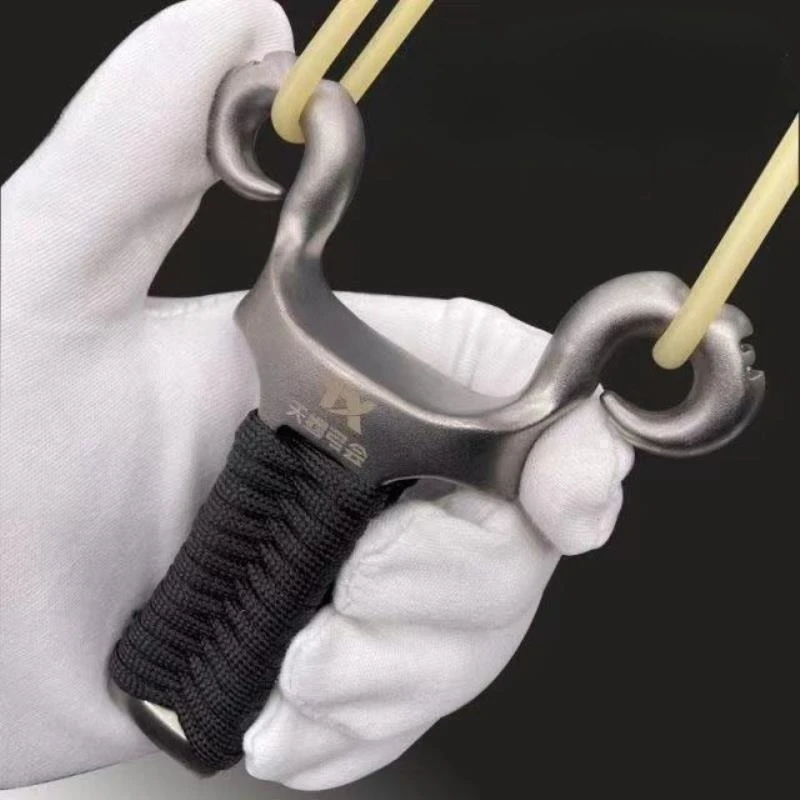 

Model Stainless Steel 304 Round Elastic Bow Crossbow Powerful High-precision Slingshot Outdoor Portable EDC Tool