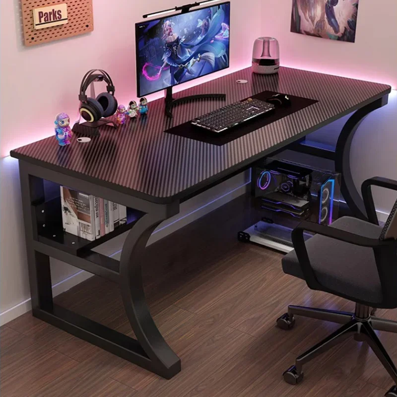 

Computer Trendy Desk Unique Lounge Gaming Monitor Stand Notebook Table Bookcase Magazine Racks Console Escritorios Furniture