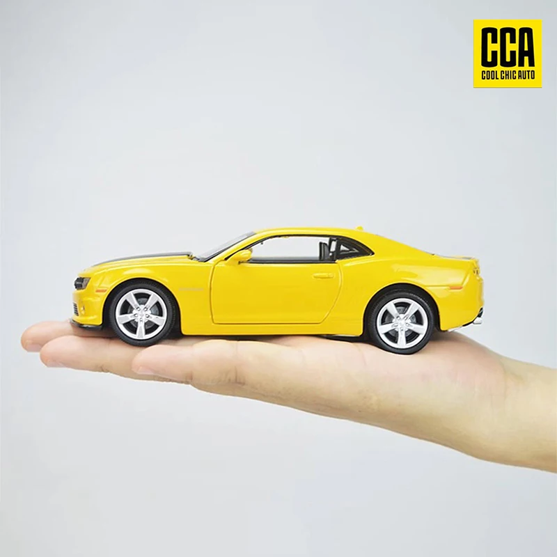 CCA 1 box 1:43 Chevrolet Camaro alloy car yellow door-openable boomerang classic racing car model ornament