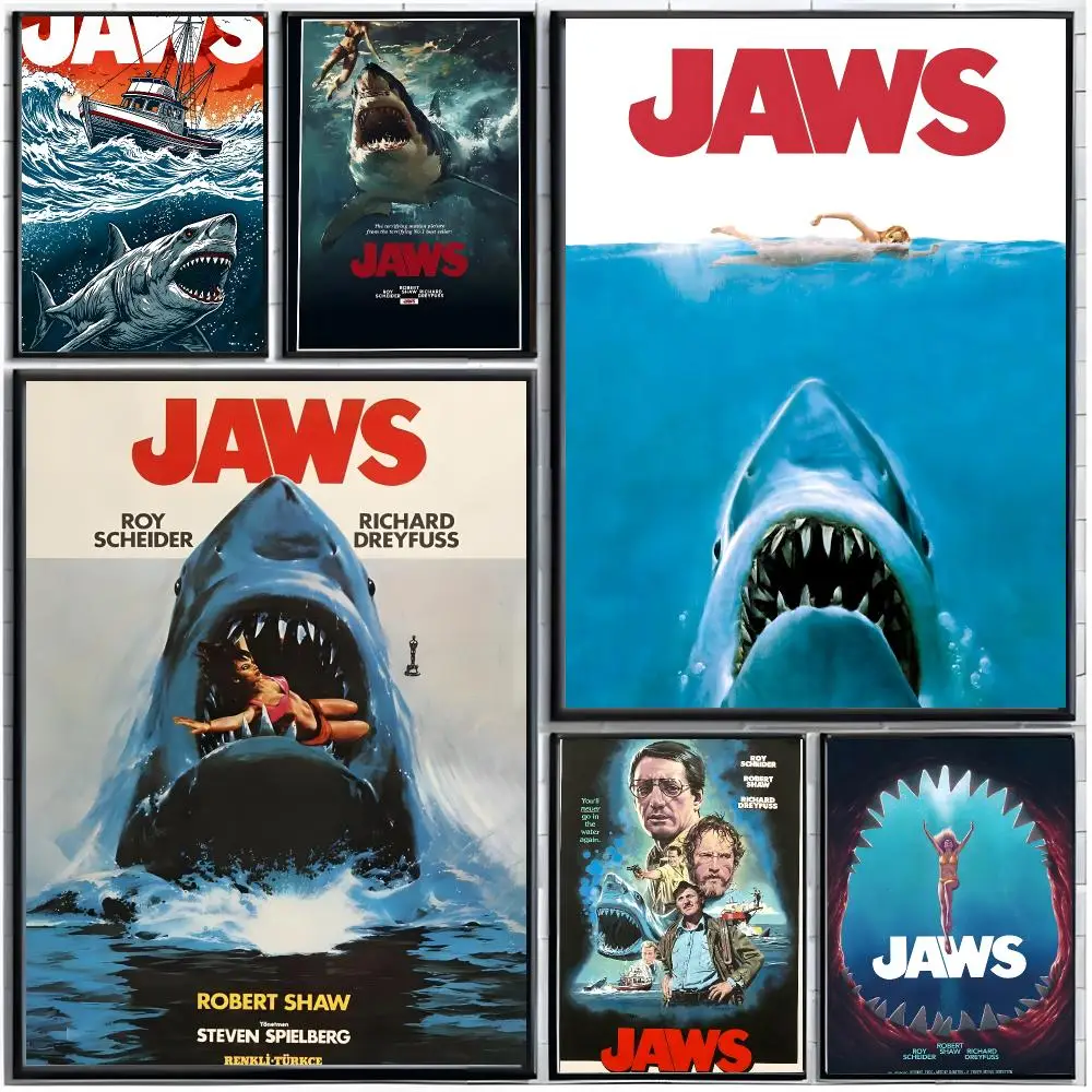 Thrilling Movie j‑JAWS Poster Modern Wall Art Home Decor Living Room Decorative Print Unframed