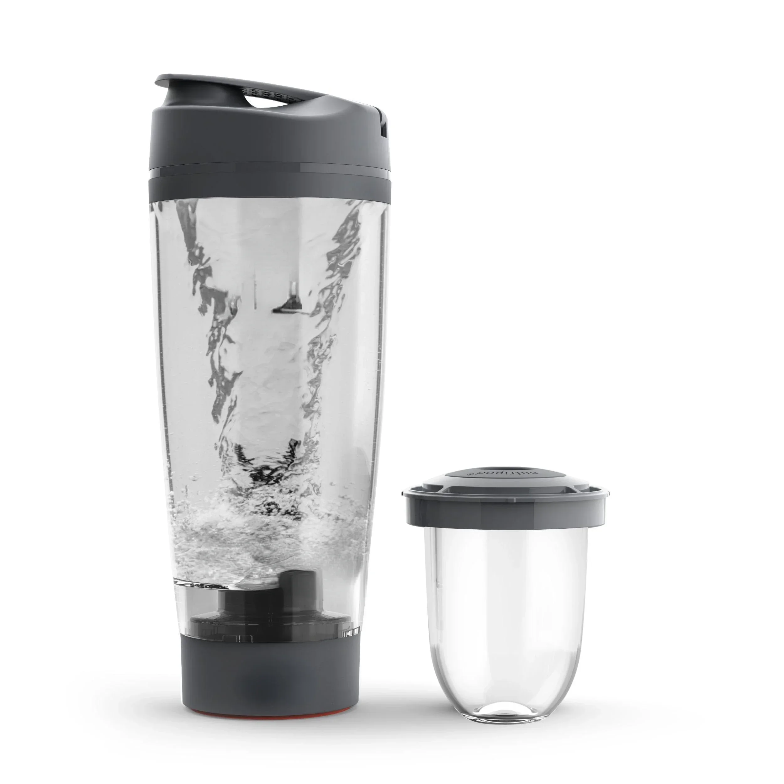 Electric Shaker Bottle – Cool Gray, 20oz Cup