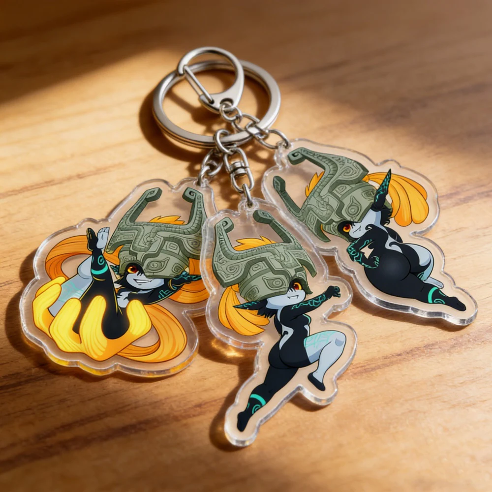 Midna Chibi Schlüsselanhänger, Zubehör für Taschen, Anime-Schlüsselanhänger, Schmuck, Manga-Fans, Geschenke