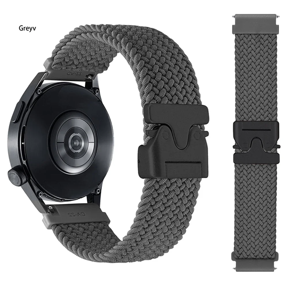 1pcs 땋은 밴드 화웨이 시계 4 3 프로 GT 5 프로 46mm 스트랩 20mm 22mm 나일론 스포츠 팔찌 화웨이 GT4 3 2 46 42mm 시계 스트랩