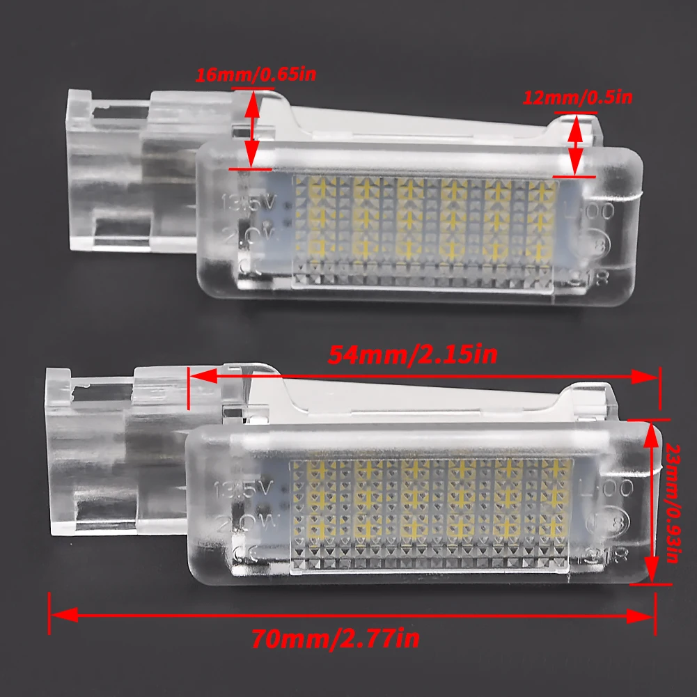 LED Footwell Light Luggage Compartment Glove Box Lamp For Seat Ateca Alhambra Skoda Rapid Superb VW Golf 5 6 Caddy Passat B6 B7