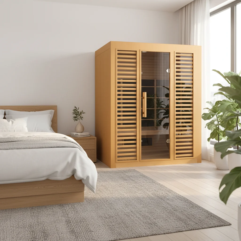 Modern Home Use 3 Person Hemlock Wood Far Infrared Sauna Room For Apartment-Friendly Spaces