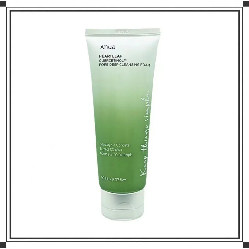 ANUA Heartleaf Quercetin Pore Deep Cleansing Foam Cleanser Facial Cleanser 150ml