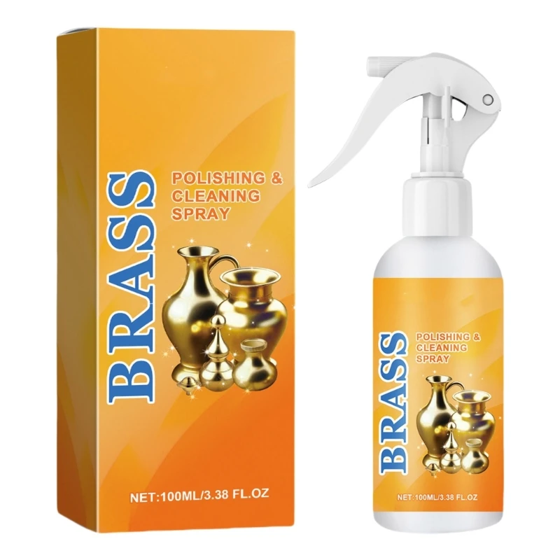 Brass Polisher Sprayer Quick Cleaning for Handle, Fixtures and Decorations