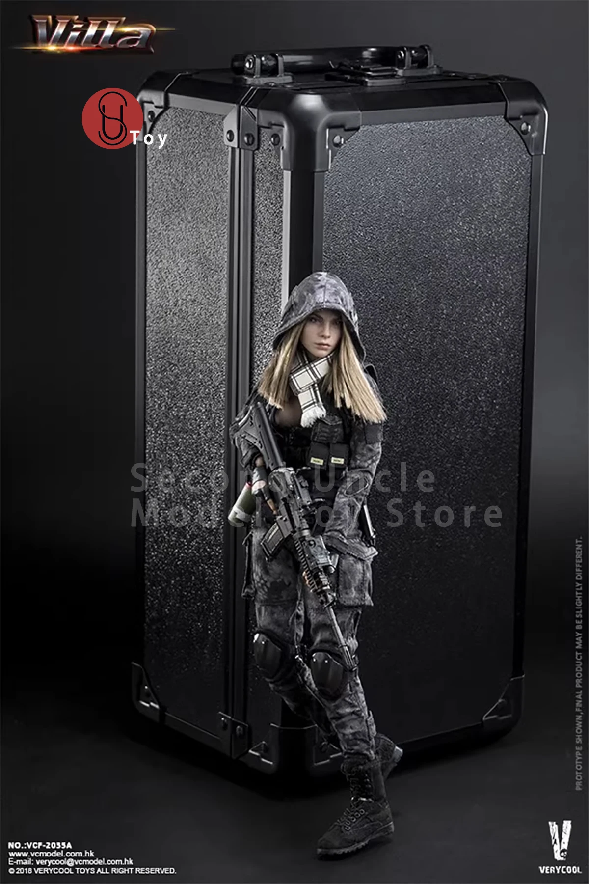 VERYCOOL VCF-2031 VCF-2035 A/B 1/6 Villa Sisters Police Black