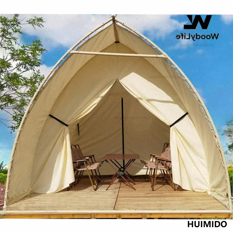 Sailing Tent Outdoor Camping Tourist Attraction B & B Rainproof Restaurant Rooftop Catering Steel Rack BBQ Hot Pot Tent