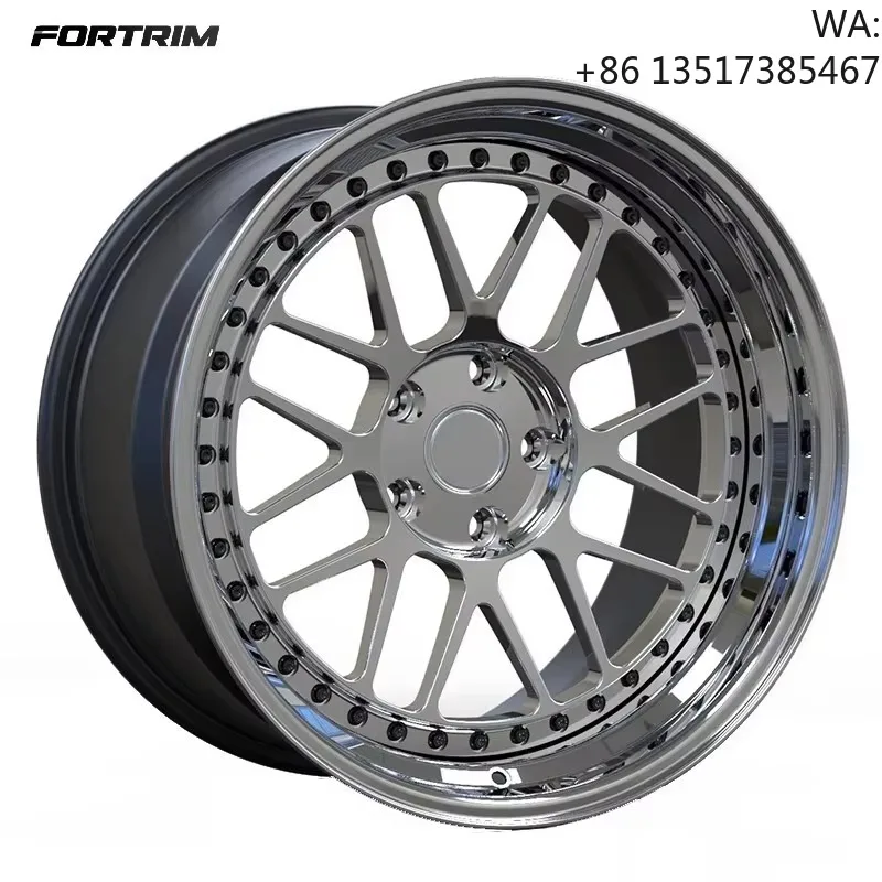 Wheels 5x120 5x112 3 Piece 18 19 20 21 22 23 Inch Full Polished Deep Lip Aluminum Alloy Car Wheels for BMW M3 M4 E92 X5