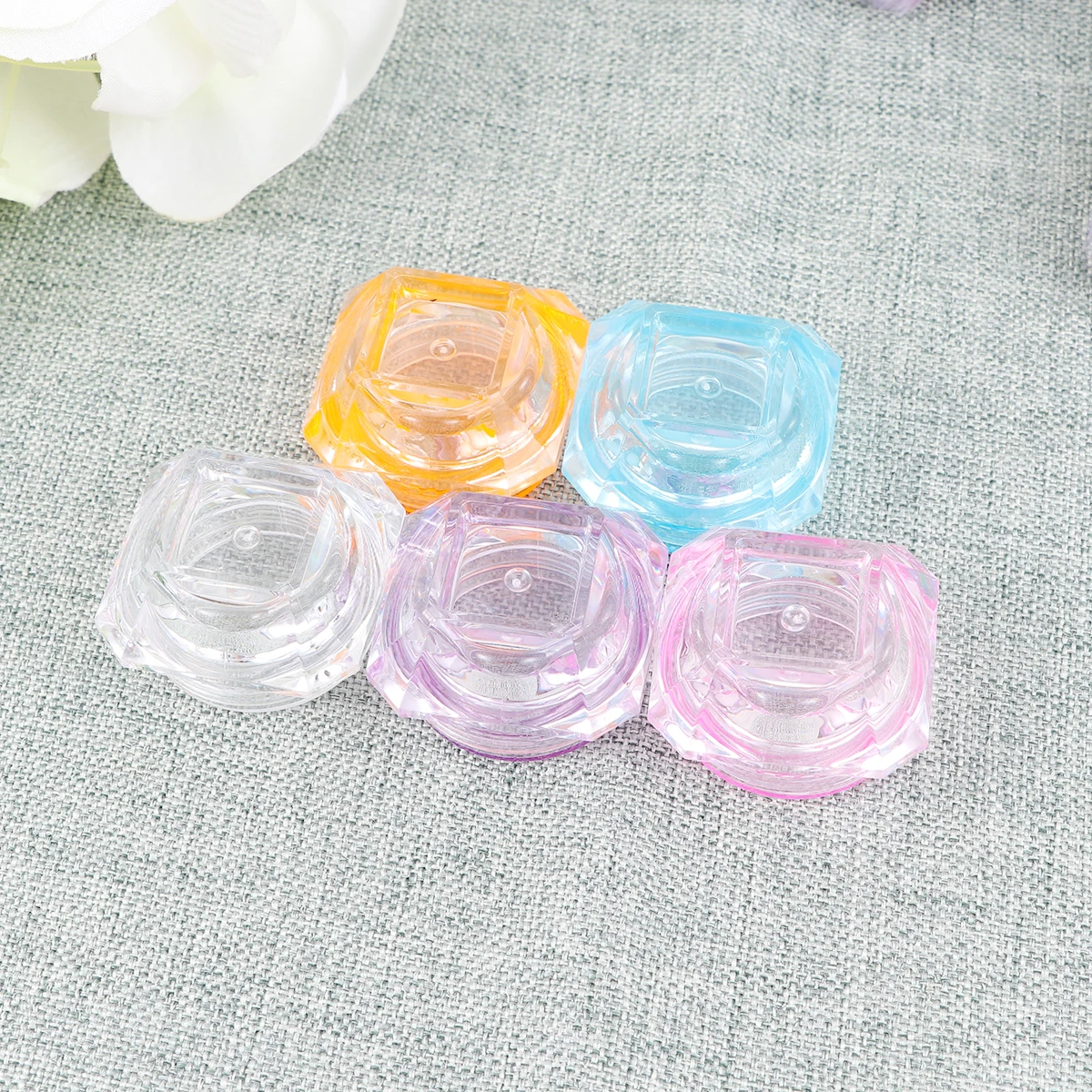 

50 Pcs Cream Bottle Portable Bottles Travel for Toiletries Toiletry Bags Women Size Empty Trial Pack