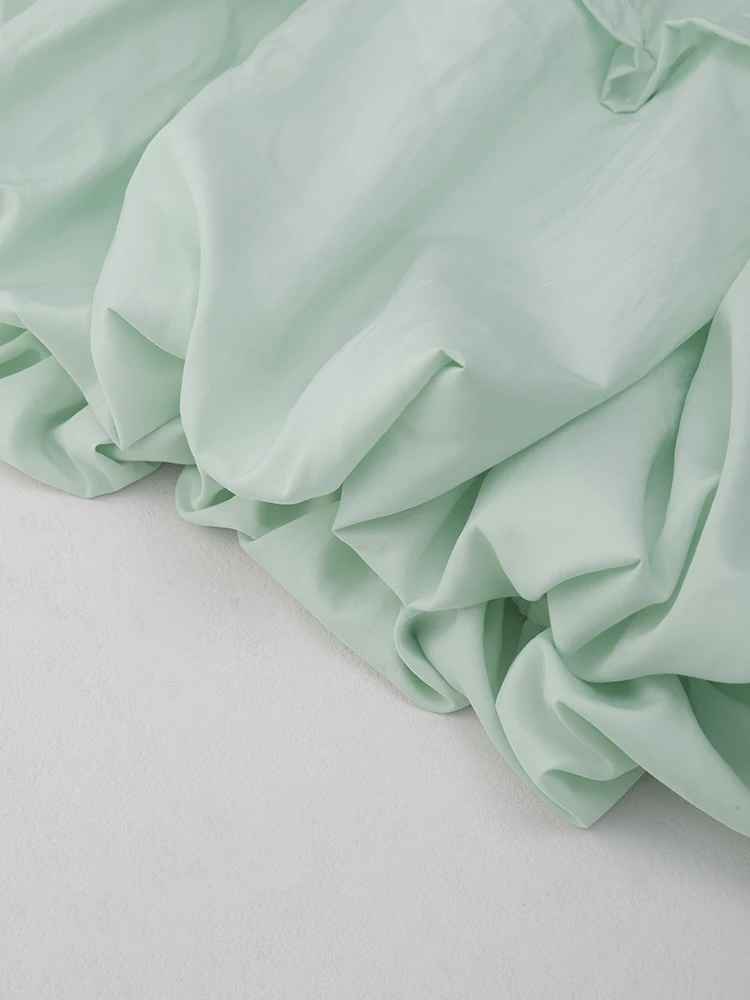 レディースサマーサンプロテクションバッドスカート - ハイウエストのゆったりとしたミディ丈スカート、お腹を隠す