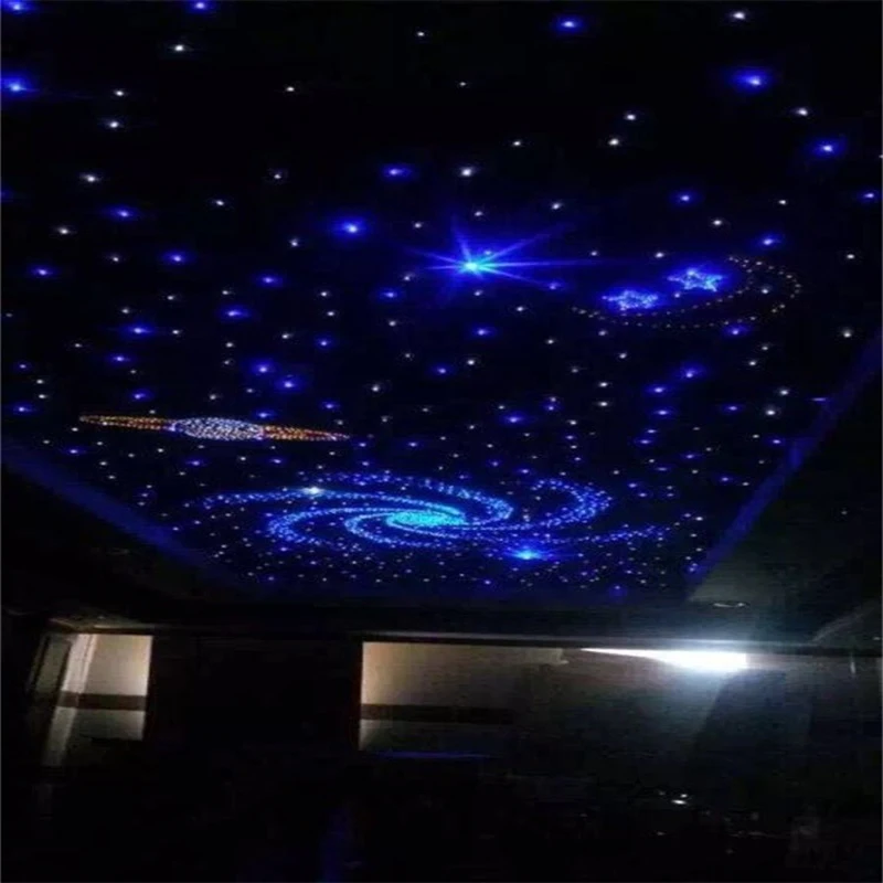 Heiße verkäufe 50 ~ 550PCS X 0,75mm X 2-4 Meter ende glühen PMMA glasfaser kabel alle arten LED Licht Motor DIY Sternen Himmel licht freies HEIßER