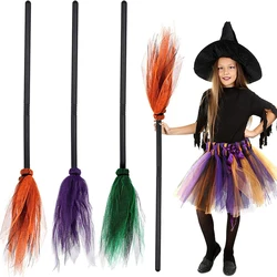 Halloween Party Witch Broom Kids Plastic Cosplay Flying scopa puntelli per Masquerade Halloween Cosplay accessori per costumi