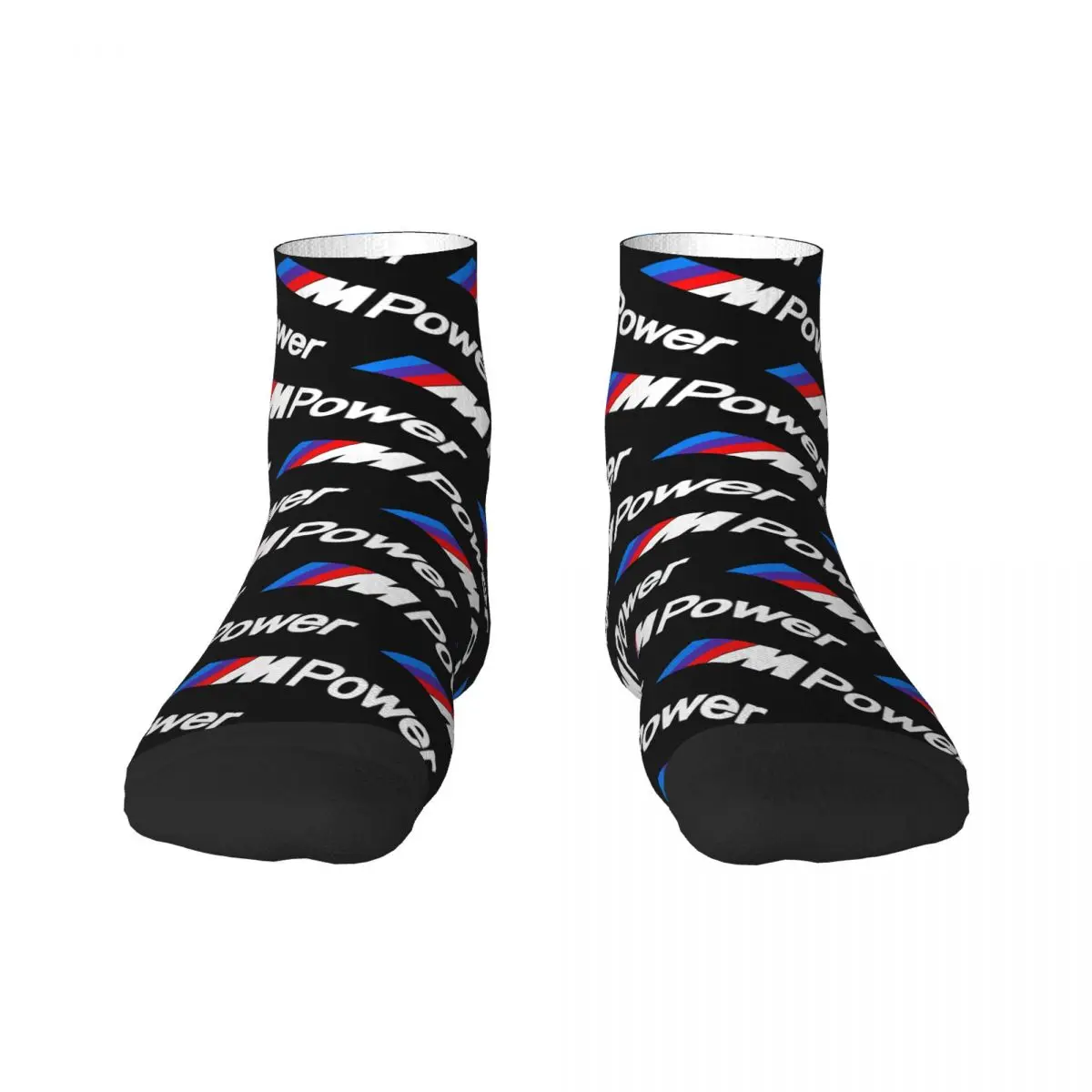 Cool M Powers Sport Car Socks Men Women Warm 3D Print Sports Basketball Socks