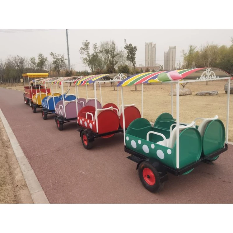 Scenic park square can seat trackless train shopping mall manned sightseeing electric train amusement equipment