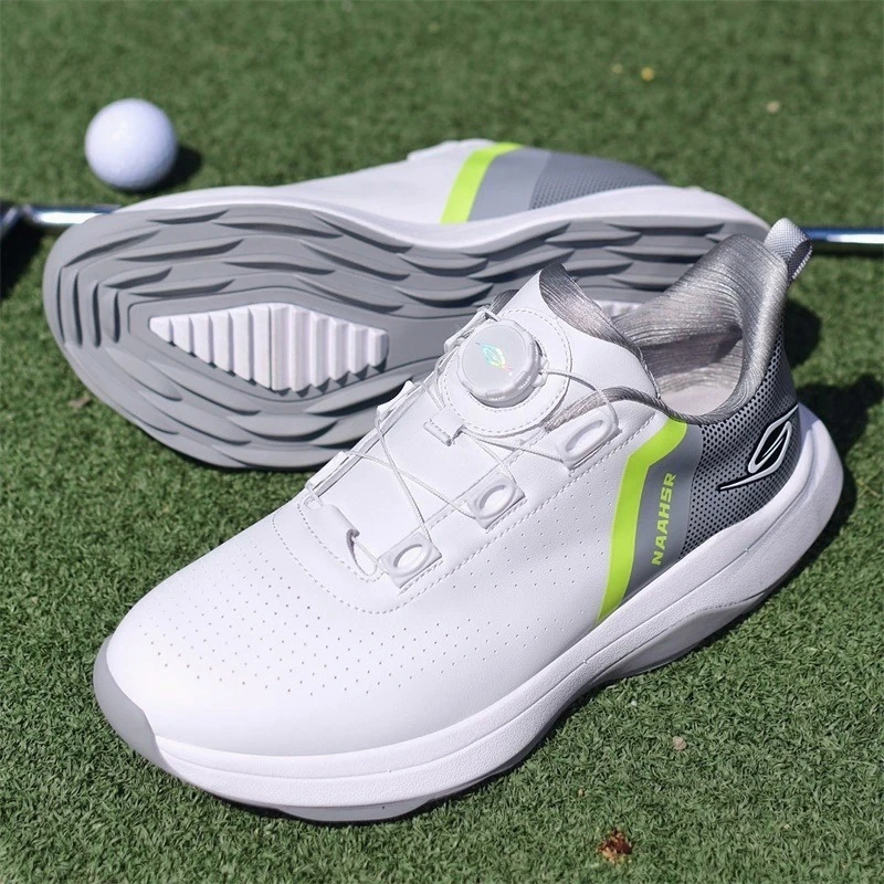 

2025 Autumn New Men Golf Sneakers breathable Golfer Footwear Quick Lacing Golf Training Shoes Wear-Resisting Outdoor Sneakers