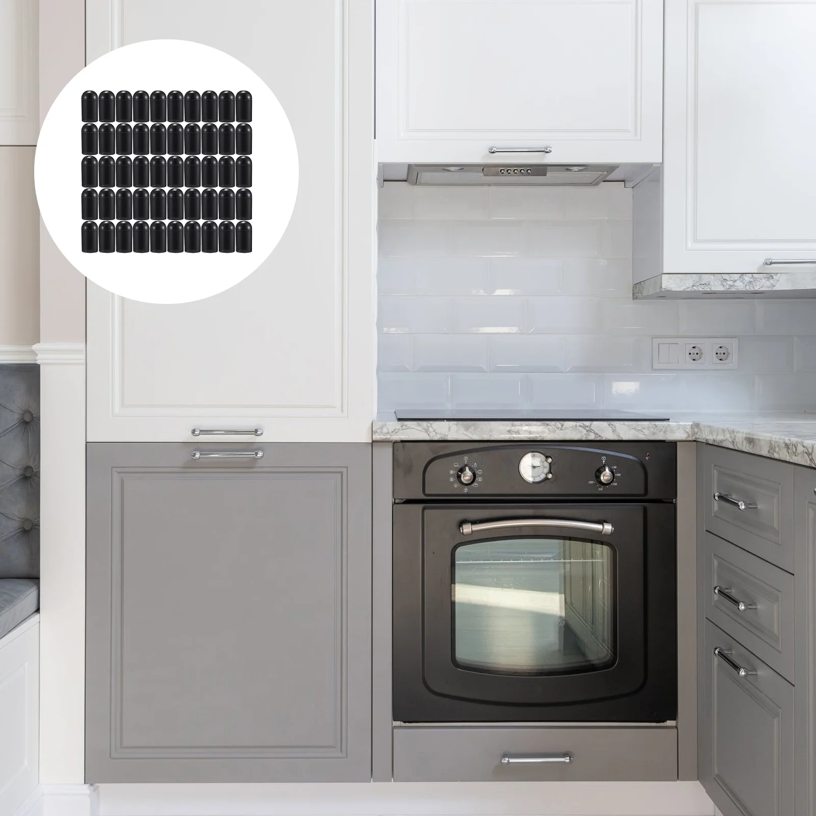 

100 шт. 6 мм защитные колпачки для проволоки из ПВХ премиум-класса для полок посудомоечных машин, защита концов проволоки для органайзеров, безопасность для посудомоечных машин