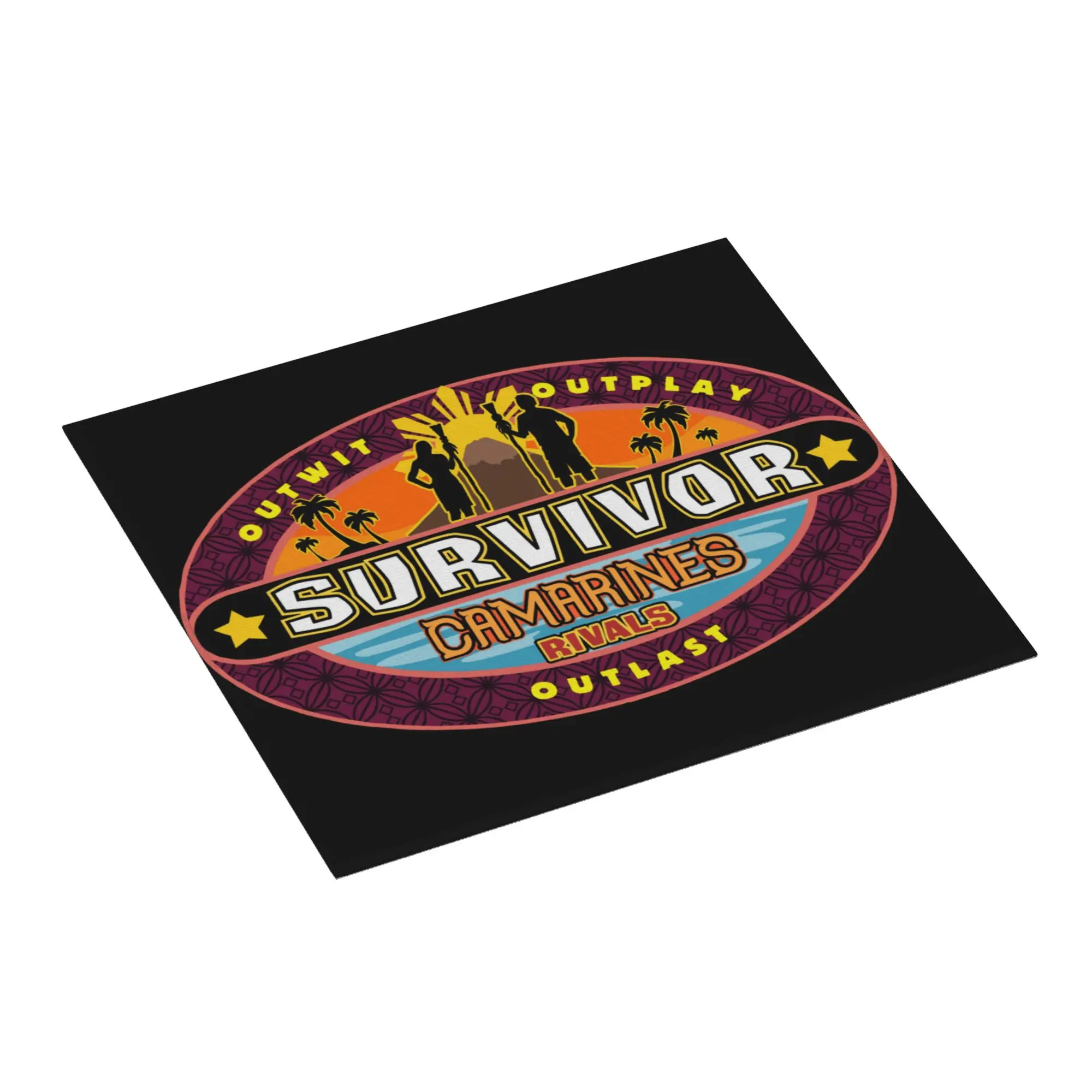 Reality TV Survivors Drying Mat For Kitchen Waterproof Non‑Slip Oil Proof Reusable  Bathroom Countertop Protector Mat