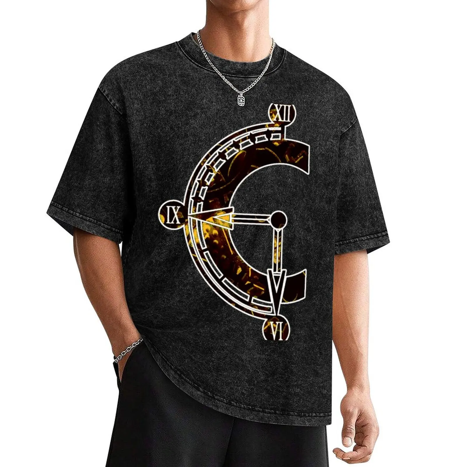 Chrono Trigger logo T-Shirt custom t shirt vintage graphic tee Short sleeve tee sublime t shirts for men cotton