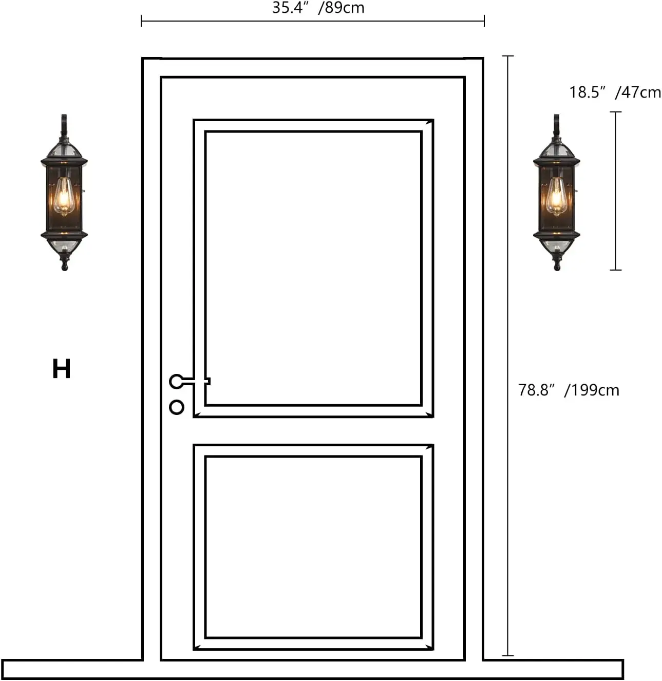 Wall Lights Exterior Waterproof Wall Sconce Light Fixture E26 Socket Oil Rubbed Bronze